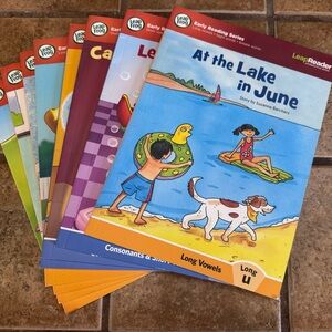 LeapFrog LeapReader Early Reading Book Set of 10 Books- 8 paperback & 2 hardback